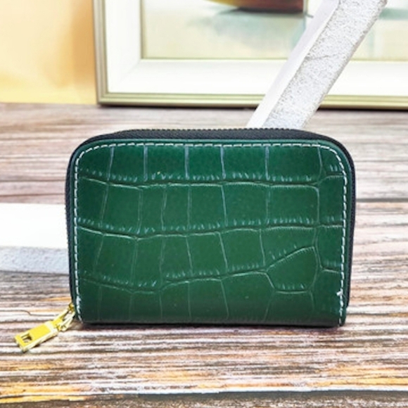 Unisex PU Credit Card Holder Zipper Purse Card Holder Wallet Money Coin … - Picture 13 of 13